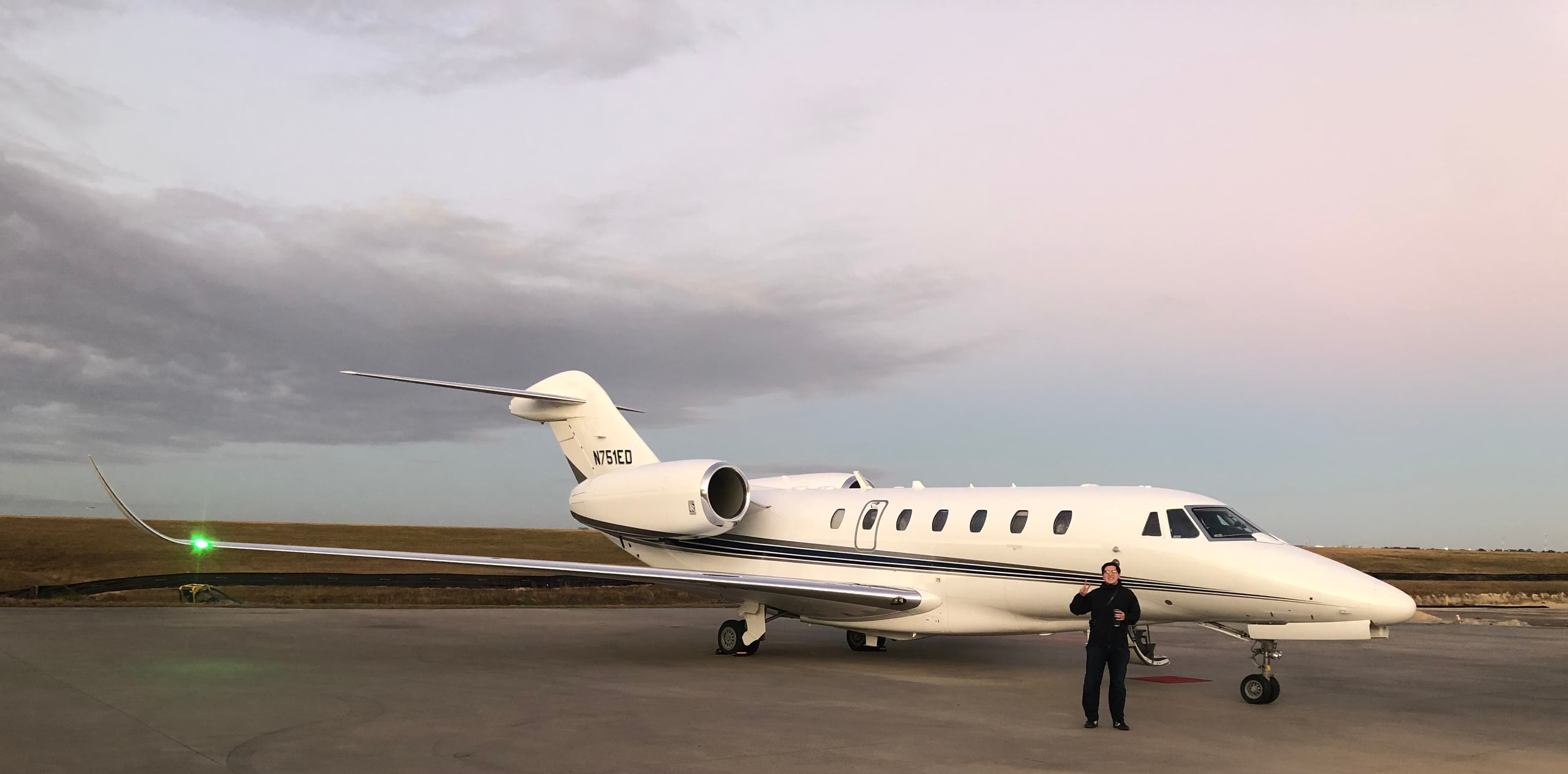 On the tarmac